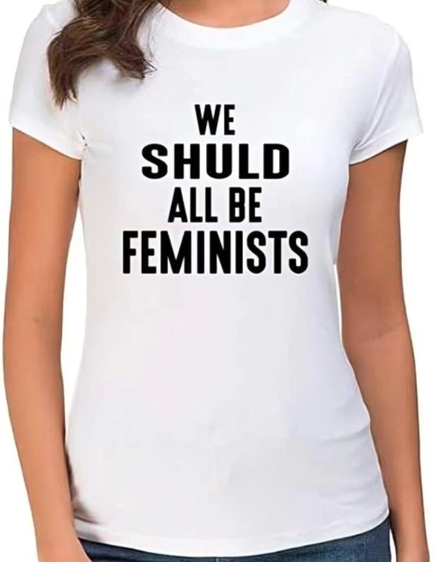 Camiseta blanca con mensaje